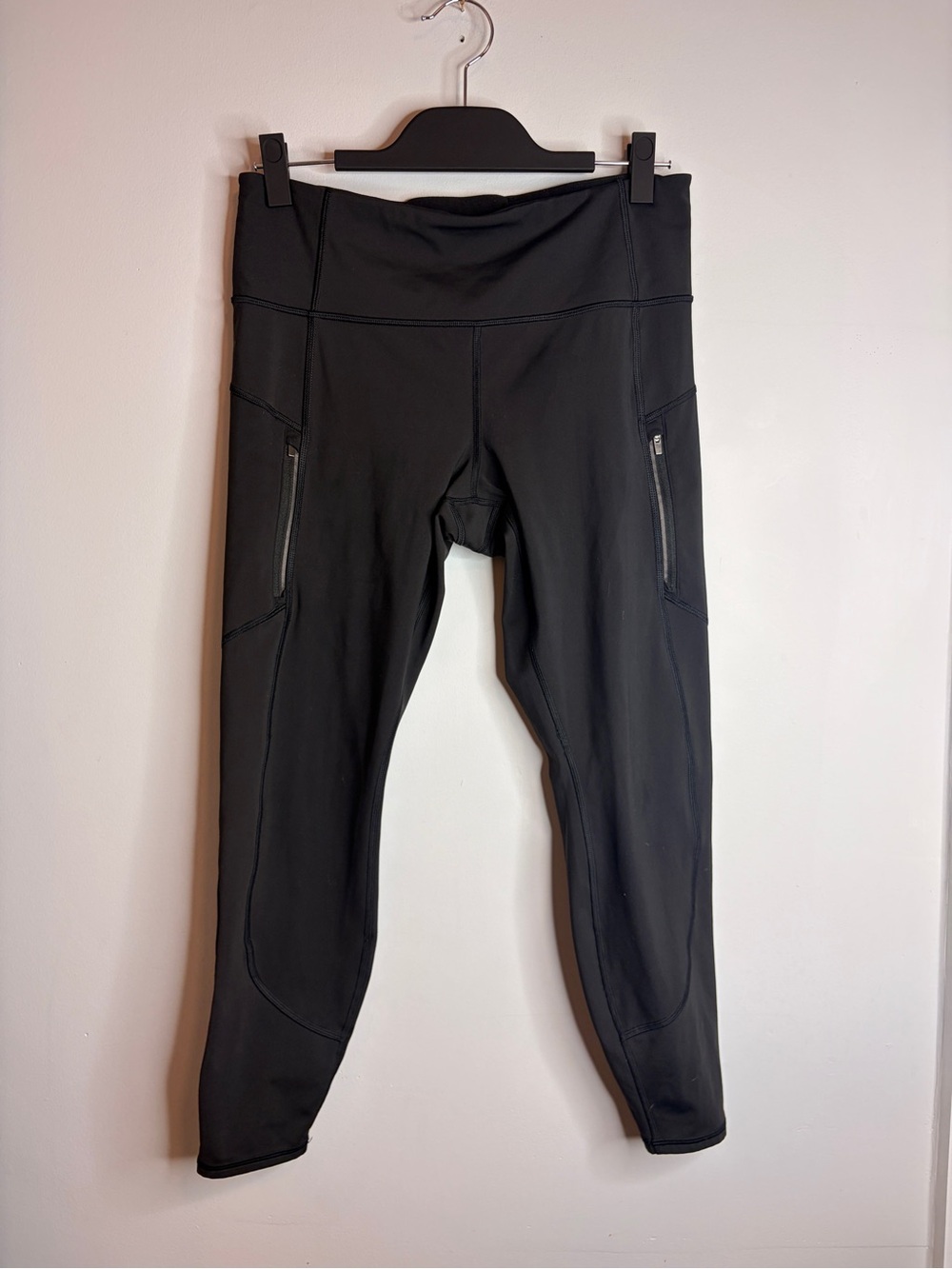 Athleta Rainer Tight Black High-Waist Performance Leggings with Side Zip Pockets - Picture 2 of 10
